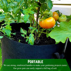 Farm Plastic Supply - 3 Gallon Fabric Grow Bags - (10 Pack) - Nonwoven Fabric Pots with Handles, Grow Bag, Plant Grow Bags, Garden Bag, for Farming, Gardening, Agriculture