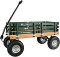 Berlin Flyer Sport Kid's Wagon - Model F410 - Amish Made in Ohio, USA - 10" No-Flat Tires (Hunter Green)