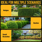 YDlawn 20V Cordless Hedge Trimmer, 22-Inch Blade, 2 x 4.0Ah Batteries