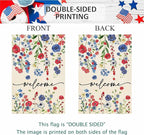 Baccessor 4th of July Patrioctic Garden Flag 12.5 x 18 Inch Double Sided God Bless America Memorial Day Floral Yard Flag Vertical Summer Seasonal Farmhouse Yard Outdoor Decoration