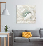 Wexford Home Weathered White II Gallery Wrapped Canvas Wall Art, 16x16,