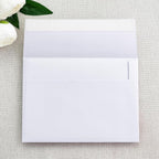 PONATIA 50 PCS 5x7 Envelopes, Self- Adhesive White A7 Envelopes for Weddings, Invitation Cards, Photos, Postcards, Greeting Cards Mailing, Baby Shower, Graduation, Christmas Gift Cards