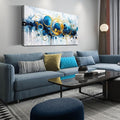 Abstract Art Work for Wall Decor - Large Canvas Wall Art for Living Room - Minimalist Art Ready to Hang Size 24" x 48"