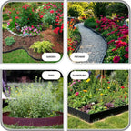 33ft. Galvanized Steel Landscape Edging (10-Pack) – 40" Metal Edging for Landscaping with 11 Stakes, Hammer-in Metal Landscaping Edging for Yard Pathway & Flower Beds – Lawn Edge for Garden Design