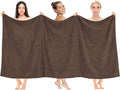 Cotton Paradise 100% Cotton 40x80 Oversized Bath Sheet, Extra Large Turkish Bath Towels for Bathroom, Brown Bathsheet