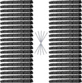 Beuta Landscape Edging | Garden Edging Border | Faux Stone Bricks for Lawn edging, Flower beds, Pathways & Yard Edging– 40 Packs | Each Section Has 6 Bricks 48"L x 4"W x 2.25"H | 120 Spikes |Charcoal