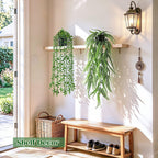 Der Rose 4Pcs Fake Hanging Plants with Lush Cascading Greenery