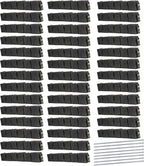 Beuta Landscape Edging | Garden Edging Border | Faux Stone Blocks for Lawn Edging, Flower Beds & Yard Edging – 40 Pack | Each Section Has 6 Blocks 48" L x 4" W x 6.5" H | 80 Spikes | Charcoal