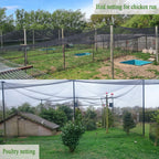 Bird Netting for Chicken Coop 50x50 Ft, 1" Mesh, Strong Woven Poultry Netting Roof Cover for Chicken Run, Heavy Duty Bird Net for Fruit Trees, Blueberry, Vegetables, Garden Protection