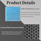 CF11668 Cabin Air Filter With Activated Carbon For 2011 2012 2013 2014 2015 2016 2017 2018 2019 2020 2021 2022 2023 Chry sler 300, Do-dge Challenger/Charger