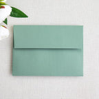 PONATIA 50 Pieces 5x7 Envelopes, Sage Green A7 Envelopes Self Seal for Weddings, Invitation Cards, Photos, Postcards, Greeting Cards Mailing, Baby Shower, Graduation, Christmas Gift Cards