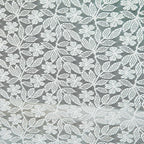 Lace Tablecloth Leaf Pattern Warp Knitting Fabric Solid White Rectangle/Oblong Table Cover for Kitchen Dining Farmhouse Wedding Party Decor Ivory, 52x70 Inch