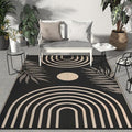 GENIMO Outdoor Rug 8' x 10' Waterproof for Patio Clearance, Reversible Lightweight Plastic Straw Camping Carpet, Large Area Rugs Mats for Rv, Backyard, Deck, Porch, Picnic, Balcony, Mix-Black & Beige