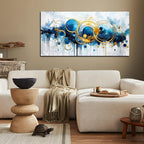 Abstract Art Work for Wall Decor - Large Canvas Wall Art for Living Room - Minimalist Art Ready to Hang Size 24" x 48"