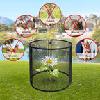 4 Pack Metal Plant Cage Protectors from Animals-11.8 x 11.8 Inch Garden Plant Protector - Sturdy Bunny Barricades Chicken Wire Cloche Plant Protectors for Keeping Bunny Animals Out