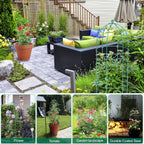 3 Pack Metal Plant Cage Support, 47" H Peony Support Tomato Cage Garden Rose Obelisk Trellis Supports Tower for Clematis Vine Jasmine Supports Outdoor Indoor