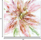 Wexford Home Floral Strokes I -Gallery Wrapped Canvas Art Print 10x10 Multicolor