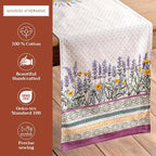 Maison d' Hermine Table Runner 100% Cotton Double Layer Table Runners 72 inches Long Decorative for Home Kitchen Dining Party Wedding Bridal Shower Spring Summer (Fanny Lavender, 14.50" x 72")