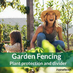 AlpineReach Plastic Wire Mesh 1.3ft x 10ft (15.7" x 120") Fence Roll with Zip Ties - Ideal for Poultry, Dogs, Rabbit Barrier & Gardening, Durable Chicken Mesh, Versatile Rigid Fencing & Netting, Black