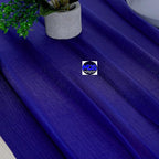 MDS 2 Pack 10ft Chiffon Table Runner 29 x 120 Inches Sheer Wedding Runner Romantic Rustic Table Runner for Wedding Decorations, Birthday Parties, Bridal Shower Party Arch Decor - Royal Blue