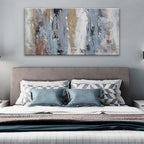 YISXINOAG Colorful Abstract Canvas Art Wall Decor Painting Home Wall Decor 20x40 Inch Decorations Blue Brown And White Wall Art Office Decor Colorful Canvas Picture Artwork For Bedroom Kitchen