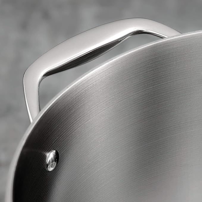 Tramontina Signature Tri-Ply Clad Stainless Steel 5-Quart Dutch Oven Pot with Lid, Induction-Ready, Dishwasher-Safe, NSF-Certified, Made in Brazil