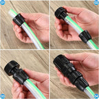 4 Pcs 25 PSI Drip Irrigation Pressure Regulator Faucet Adapter Kit, 2Pcs 3/4" FHT x 3/4'' MHT Pressure Regulator, 2Pcs 1/2 Inch Tubing Adapter for Drip Irrigation System