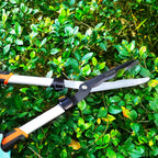 GARCARE 4 IN 1 Garden Shears Pruning Set with Bypass Pruning Shears Compound Lopper and Hedge Shears and Folding Saw with Carbon Steel Sharp Blades