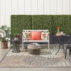 Nourison Home Aloha Indoor/Outdoor Floral Natural 7'10" x 10'6" Area Rug (8' x 11'), 7'10"X10'6",