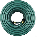 PVC Garden Hose 1/2 Inch, Flexible Water Hose with Male and Female Fittings, No Leaking, Heavy Duty, for Household, Outdoors, Lawns, Patio (100 FT, Green, Plastic Fittings)