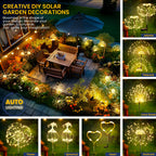 GIGALUMI Solar Firework Lights, 2-Pack – Warm White Outdoor Garden Decor Lights