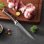 Wakoli EDIB Big Master Knife Foot Knife 14.5 cm blade 67 layers of real Big Master steel with Pakka wood handle I Premium Big Master Kitchen Knife and Cooking knife gift wrap