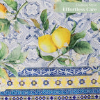 Maison d' Hermine Table Runner 100% Cotton Double Layer Table Runners 72 inches Long Decorative for Home Kitchen Dining Party Baby Shower Wedding Bridal Shower Spring Summer (Citrus, 14.50" x 72")