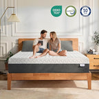 12 Inch Queen Green Tea Memory Foam Mattress for Cool Sleep & Pressure Relief, Bed in a Box, Removable Cover No Fiberglass, CertiPUR-US Certified