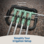 Orbit 57257 4-Valve Preassembled Sprinkler Manifold – Easy Install, Smart Controller Compatible, Works with PVC & Poly Pipe, Includes 4 in-Line Valves