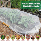 10 X 33 FT Garden Mesh Netting Pest Barrier for Raised Beds, Fruit Tree Netting for Cicadas, Bird Insect Nettings for Gardening, Blueberry Bush Strawberry Nettings Cover for Garden Protection