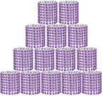 Purple Napkin Rings Holder Set of 150pcs,Crystal Diamond Bling Napkin Rings Adornment for Wedding Reception, Dinner, Place Settings, Holiday Parties or DIY Decoration (150,Purple)