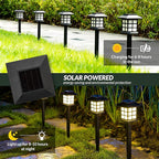 SOLPEX 16 Pack Solar Outdoor Lights, Path Lights, Walkway Lights Outdoor, Solar Garden Lights, Pathway Lights Waterproof for Garden, Yard, Landscape (Warm White)