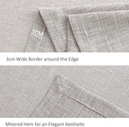 maxmill Flaxy Faux Linen Table Cloth with 2-Tone Slubby Texture Wrinkle Resistant Anti-Shrink Soft Tablecloth for Kitchen Dining Tabletop for Buffet Banquet Parties Rectangle 60 x 140 Inch Linen