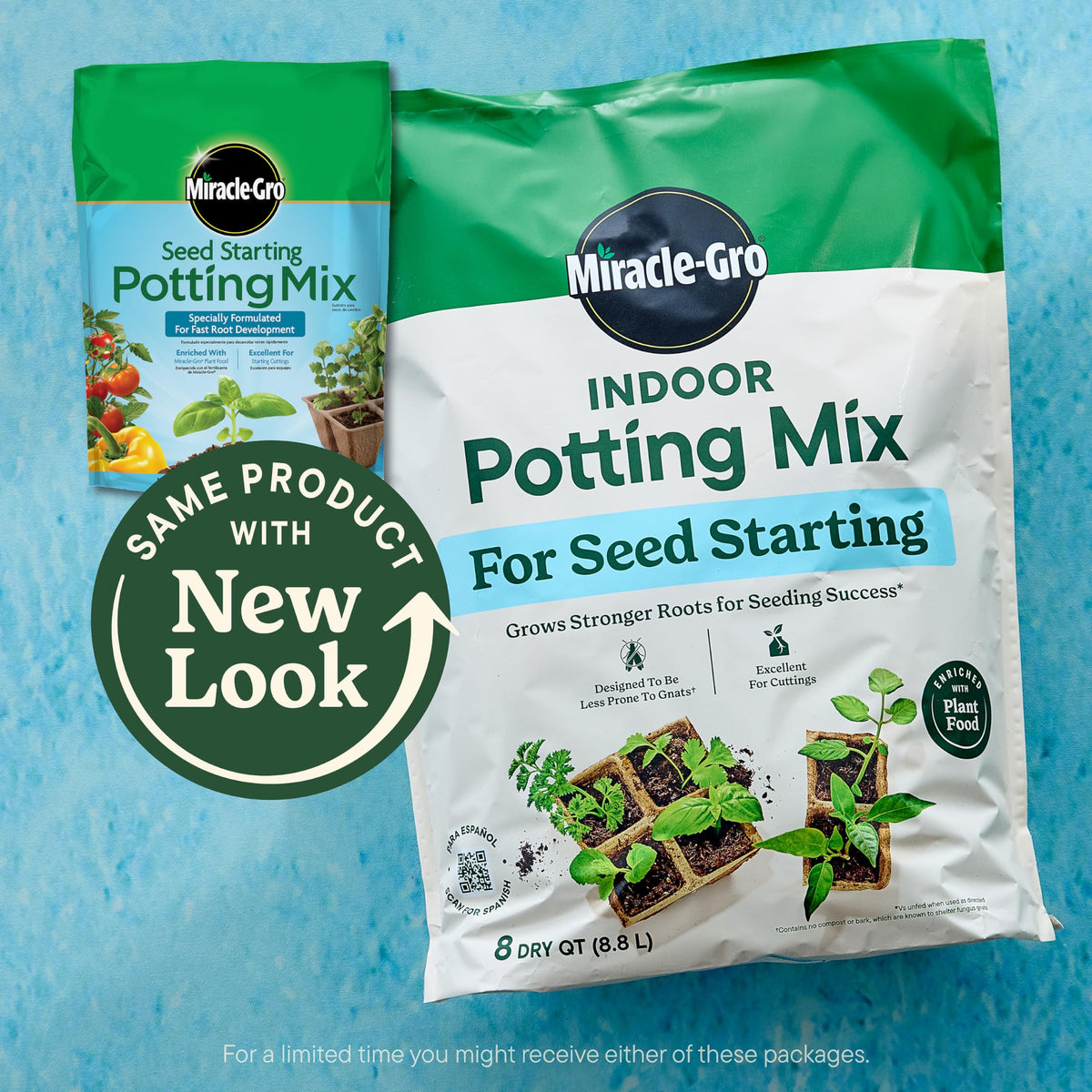 Miracle-Gro Indoor Potting Mix for Seed Starting, 8 qt. (2-Pack)