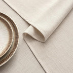 MIULEE Grayish White Linen Tablecloth 60x84 Inch Rectangle Table Cloth Waterproof,Stain Resistant & Wrinkle Resistant for Dining Party Wedding