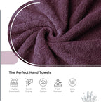 100% Cotton Bath Towel Set of 18-4 Bath Towels, 6 Hand Towels, 8 Wash Cloths, Sustainable, Soft, Highly Absorbent, Combed Cotton 18 Piece Set for Hotels, Spa, Bathroom, Dorm, Burgandy