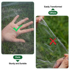 10 * 50FT Ultra Fine Garden Mesh Netting Pest Barrier, White Plant Covers for Outdoor Patio Greenhouse Crops Vegetables Fruit Flower Garden Protection, Row Covers Fabric Screen Insect Bug Bird Netting