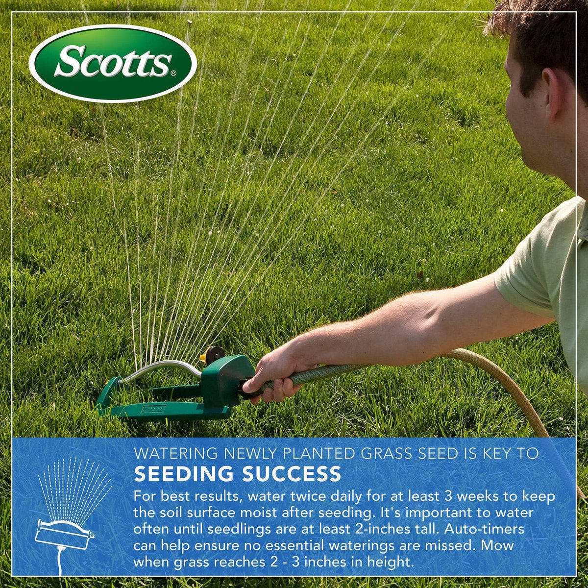 Scotts Turf Builder Grass Seed Fall Overseeding Mix, Thickens & Strengthen to Help Prevent Future Weeds, 15 lbs.