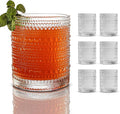 Hobnail Drinking Glasses, Vintage Glassware Set of 6, Vintage Drinking Glasses 15.22 oz, Bubble Glasses Drinking, Hobnail Glasses, Vintage Glass Cups, Jupiter Glasses for Juice, Soda, Beer, Whisky