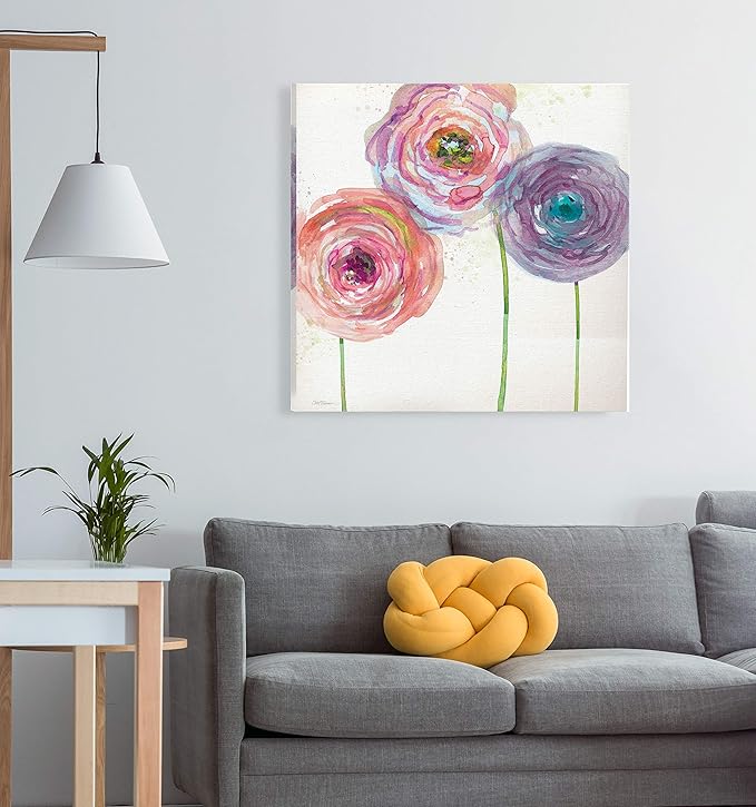 Wexford Home Summer Fields III Gallery Wrapped Canvas Wall Art, 32x32,