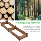 Yaheetech Raised Garden Bed Planter Box for Vegetables Growing, Dark Brown