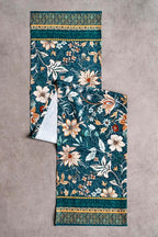 Maison d' Hermine Table Runner 100% Cotton Single Layer Table Runners 72 inches Long for Thanksgiving Christmas Decorations Home Kitchen Dining Party Wedding (Luxury Loft - Dark Teal, 14.5" x 72")