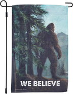 Primitives by Kathy Decorative Double-Sided Garden Flag - We Believe Bigfoot