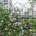 Metal Garden Trellis Rustproof Trellis for Climbing Plants Outdoor Flower Support (Black-4 Pack, 78.7"x19.7")